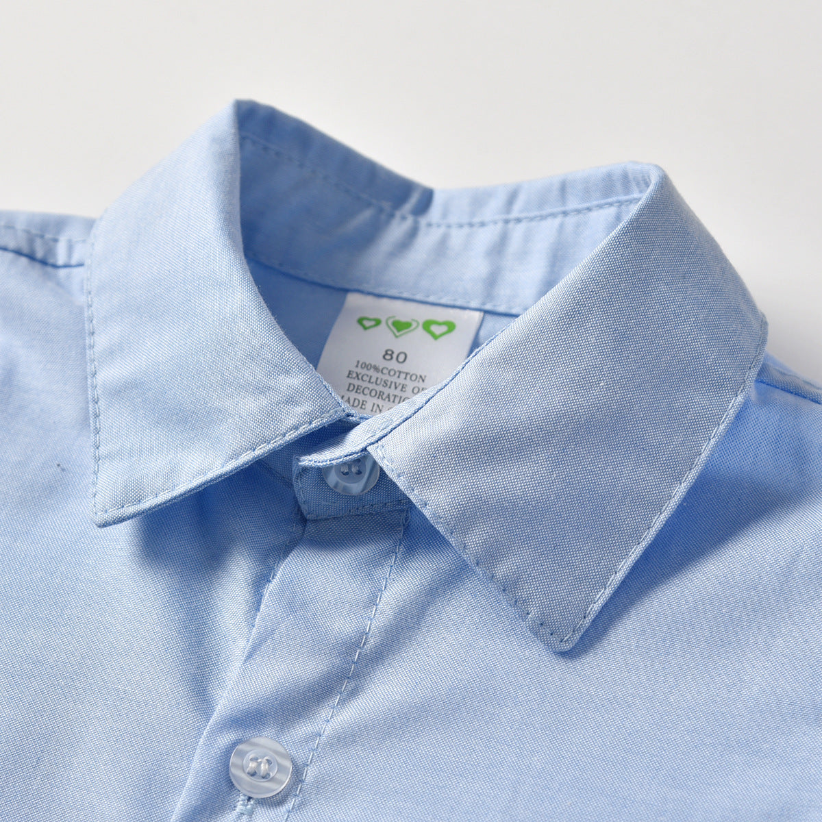 Boys' Summer Cotton Shirt & Bib Pants Set
