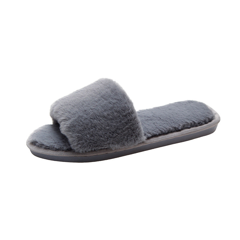 Fashion warm floor cotton slippers women