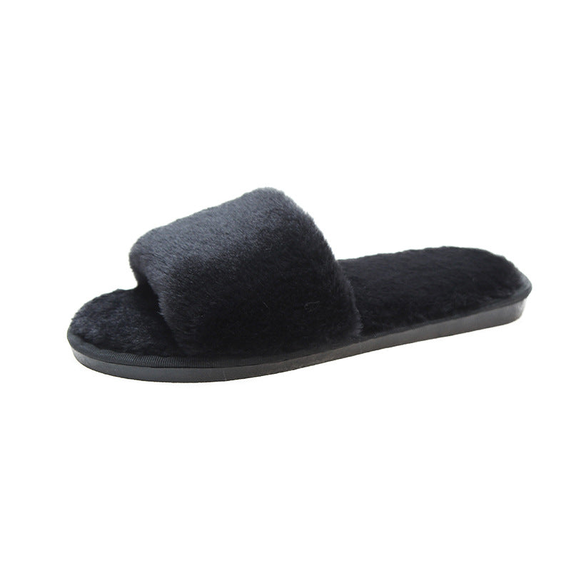 Fashion warm floor cotton slippers women