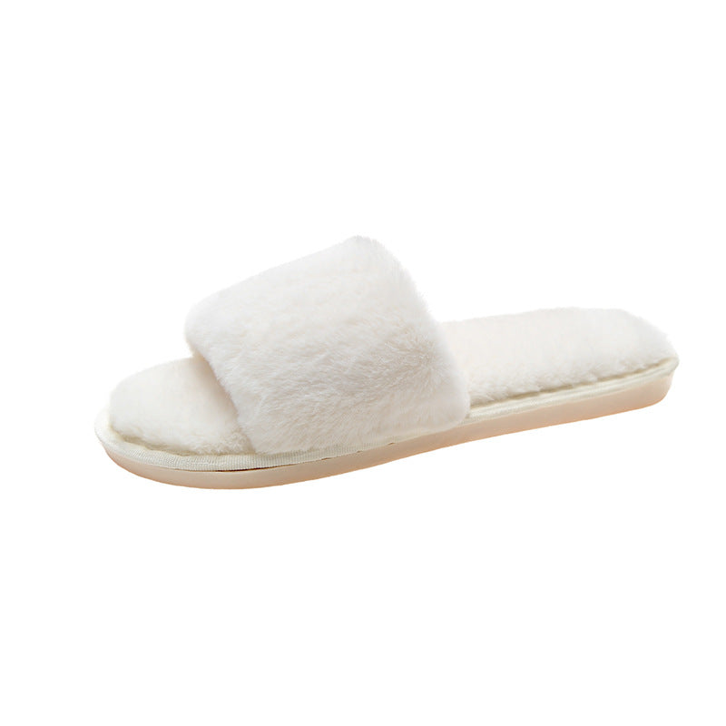 Fashion warm floor cotton slippers women