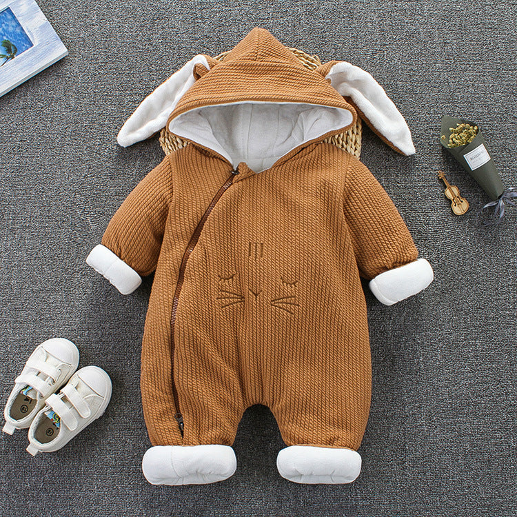 Cozy Rabbits Baby Winter Jumpsuit