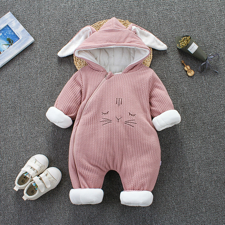 Cozy Rabbits Baby Winter Jumpsuit