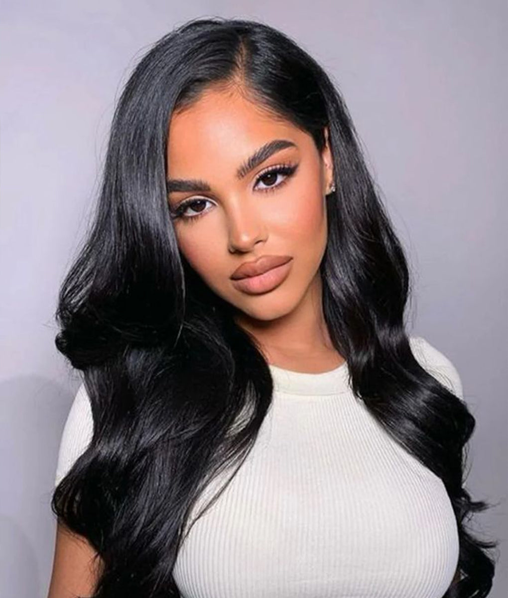 Virgin Human Hair Bundles Natural Color Body Wave 3 Bundles
