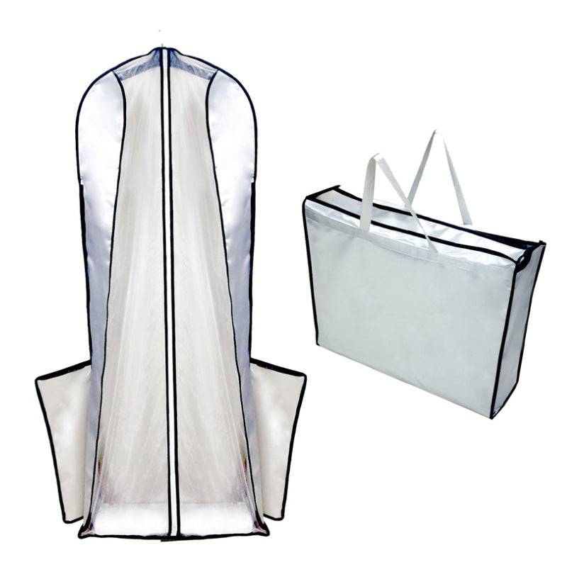 Trailing wedding dress dust cover waterproof dual-purpose tote bag