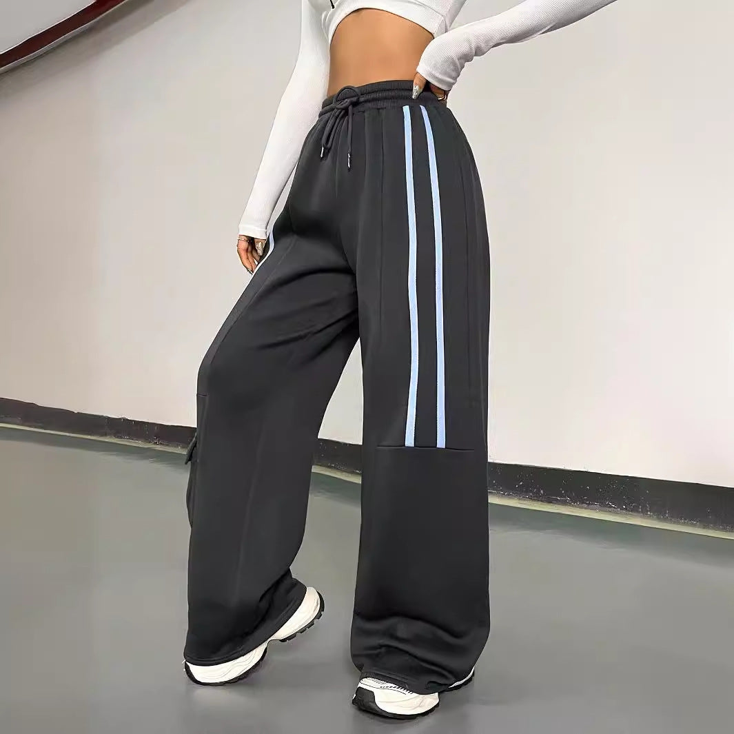 Design Sense Cargo Sweatpants Women's Retro Casual