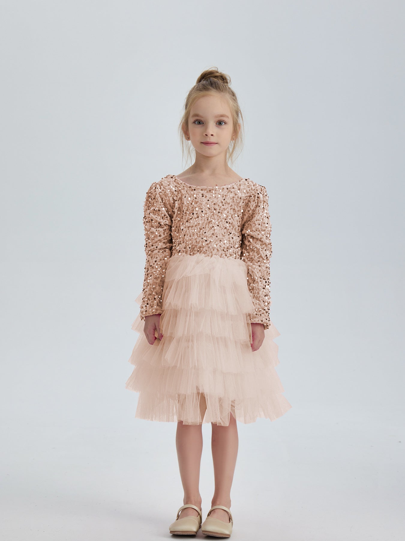 Elegant Tiered Sequin Dress
