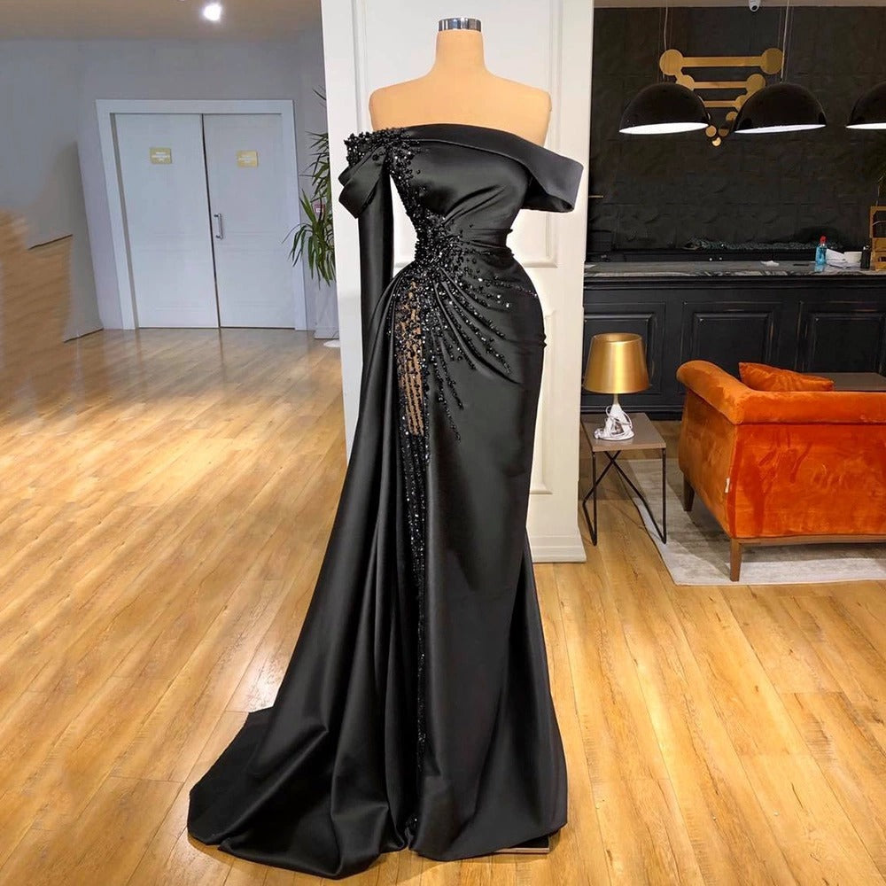 One-shoulder women party dress