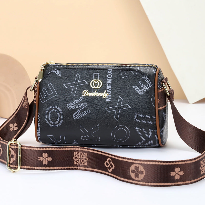 Soft Leather Wide Shoulder Strap