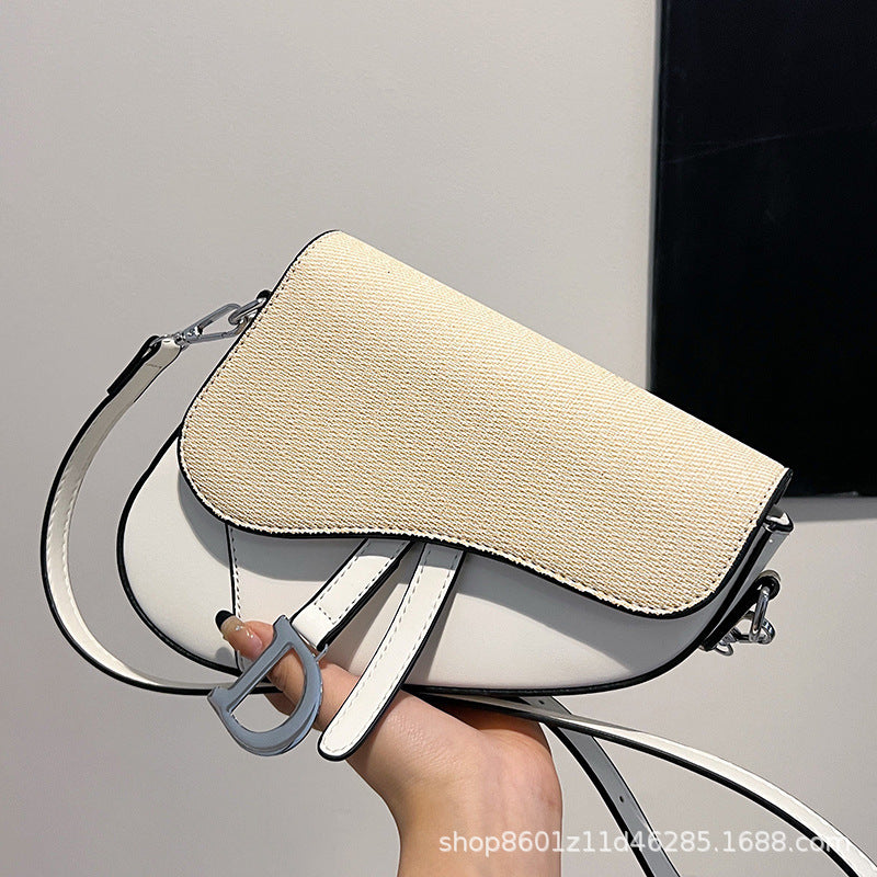 Designer-Inspired Saddle Shoulder Bag