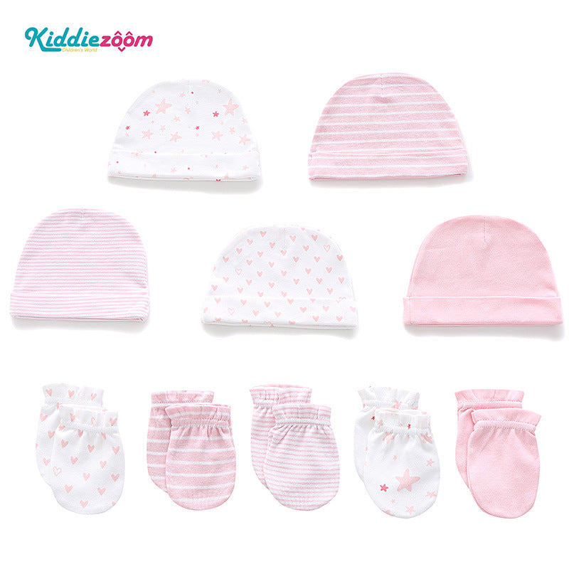 Kiddiezoom Newborn Hat & Gloves Set