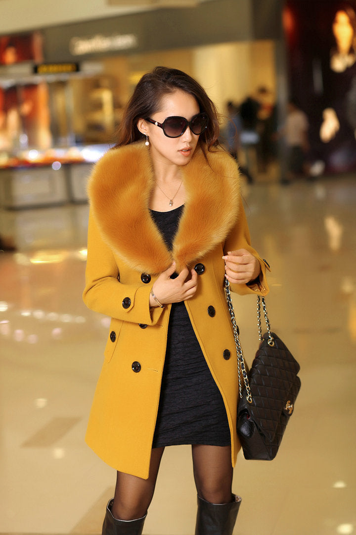 Women's coat mid-length multi-colored ( On Hand)