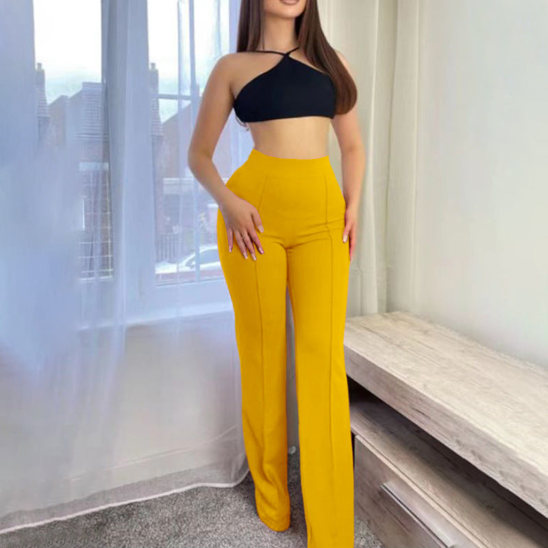 Spring and autumn wide-leg pants
