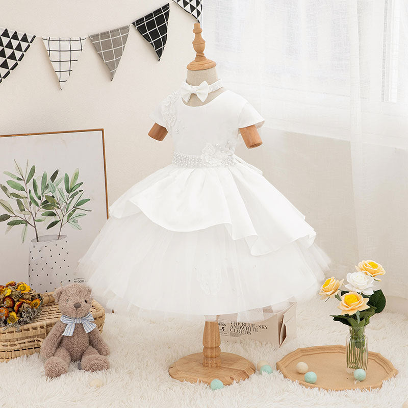 Beaded Bow Butterfly Princess Dress