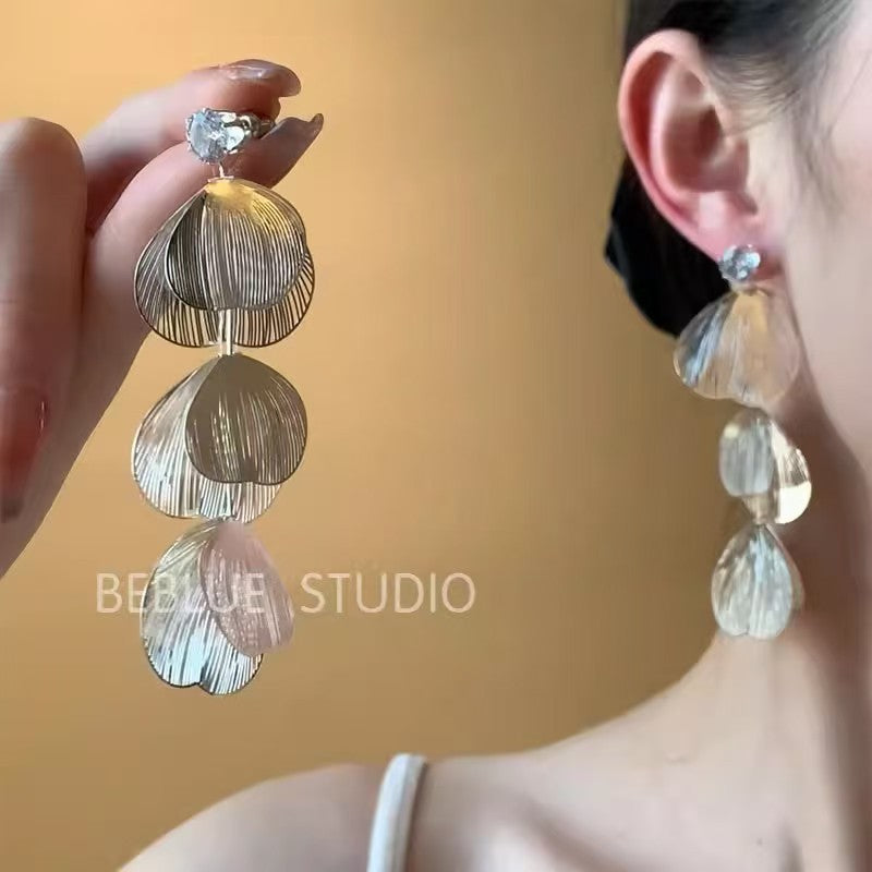 Super Flash Rhinestone Goddess Stud Earrings