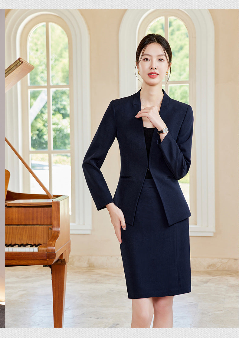 Women's Professional V-Neck Suit Set