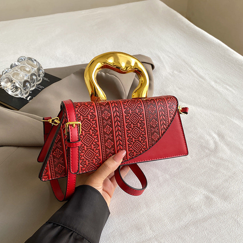 French-Inspired Shell Clutch Bag