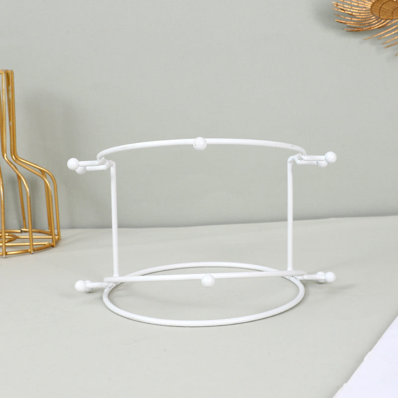 Bridal crown display shelf, hair ornament shelf, gold