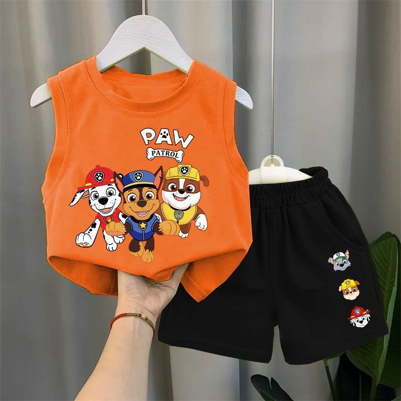 Kids' Sleeveless Vest & Shorts Set