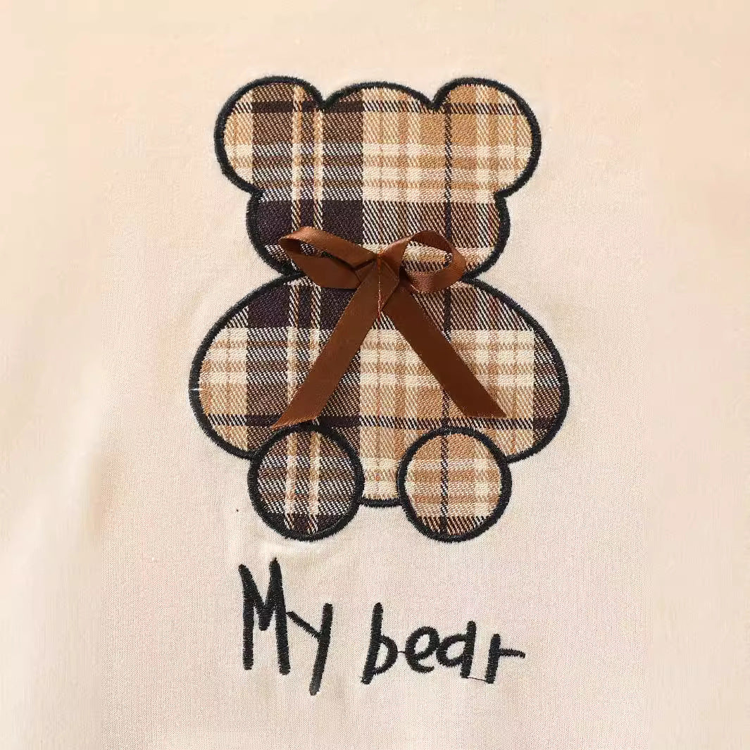 Teddy Bear Sweatshirt & Skirt Set