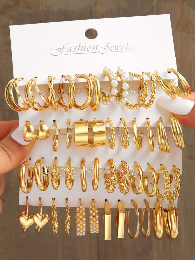 Simple fashion earring set
