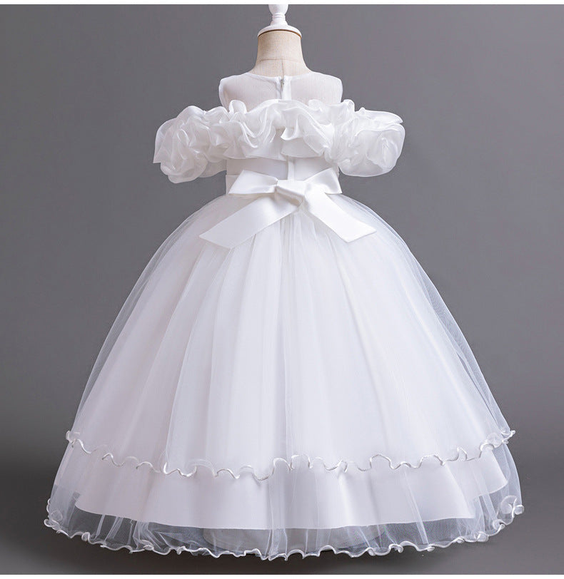 Elegant Ruffle Tulle Princess Gown