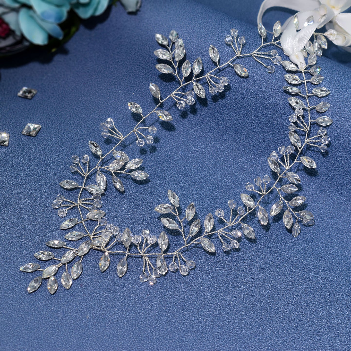 Creative handmade hanging rhinestone forehead Wedding headdress