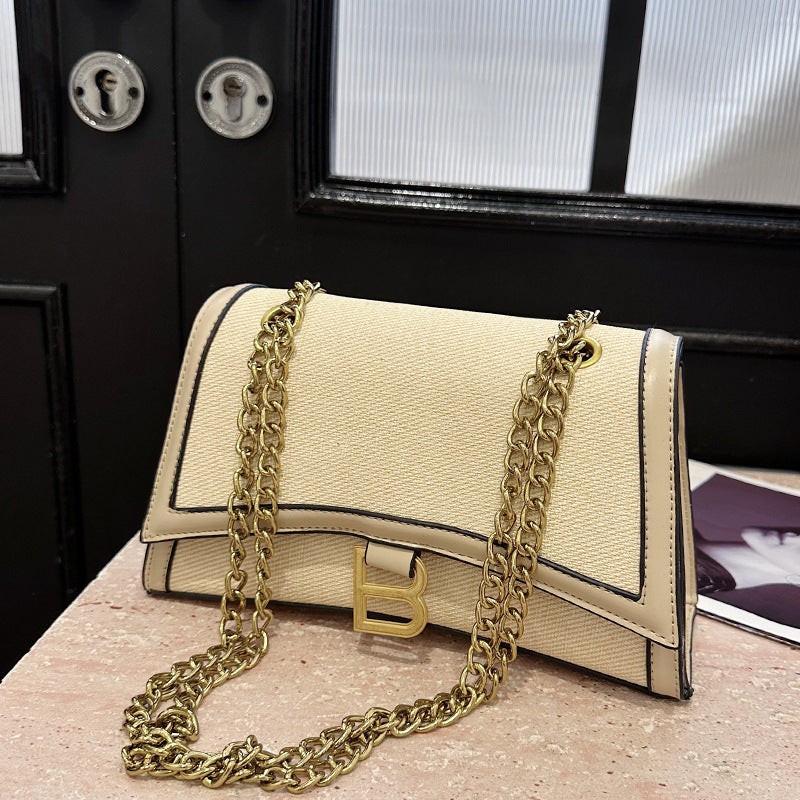 Designer Hourglass Shoulder Bag