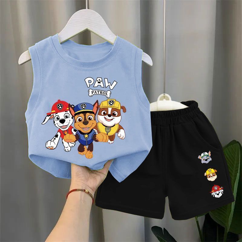 Kids' Sleeveless Vest & Shorts Set