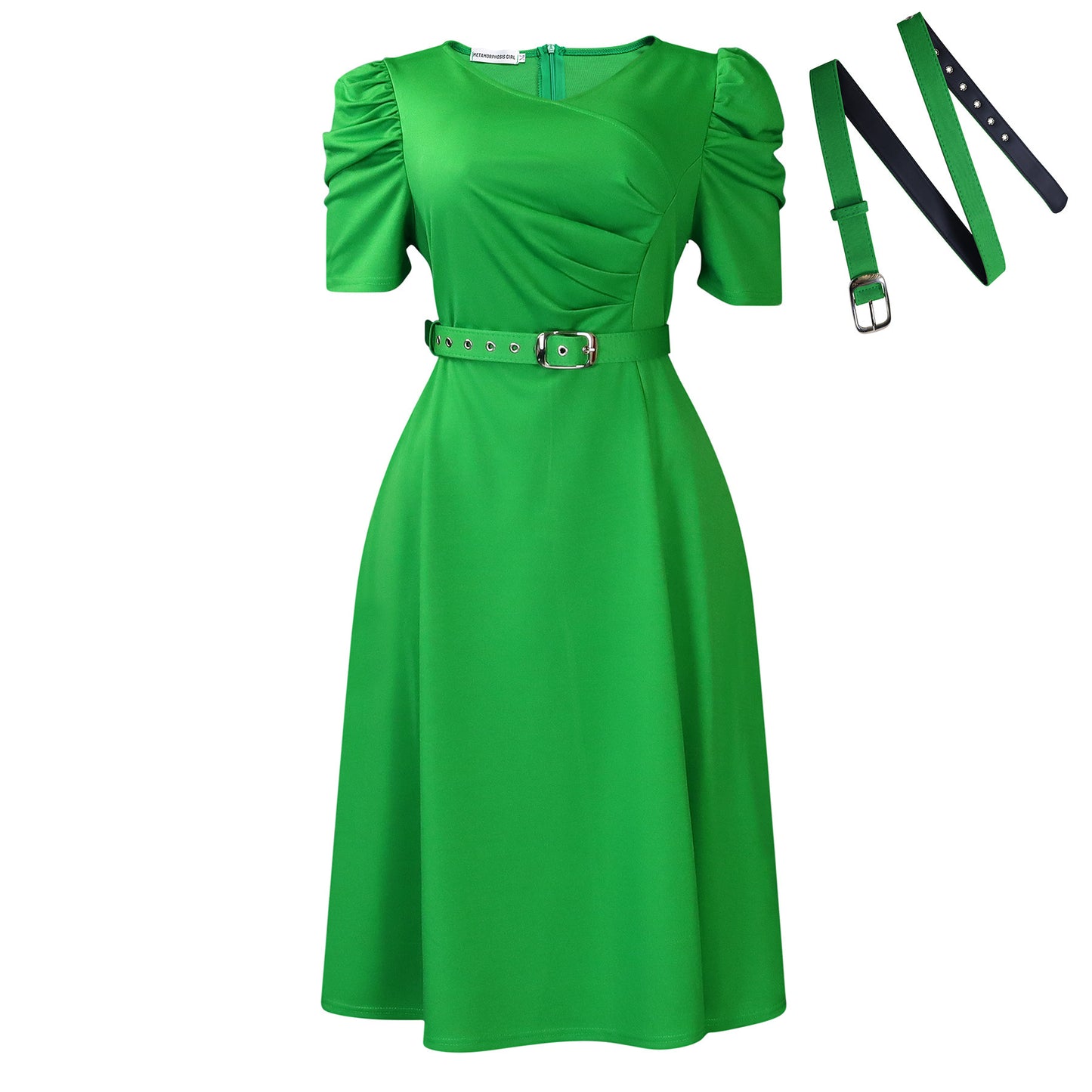 Womens Slim Fit V-Neck Summer Dress