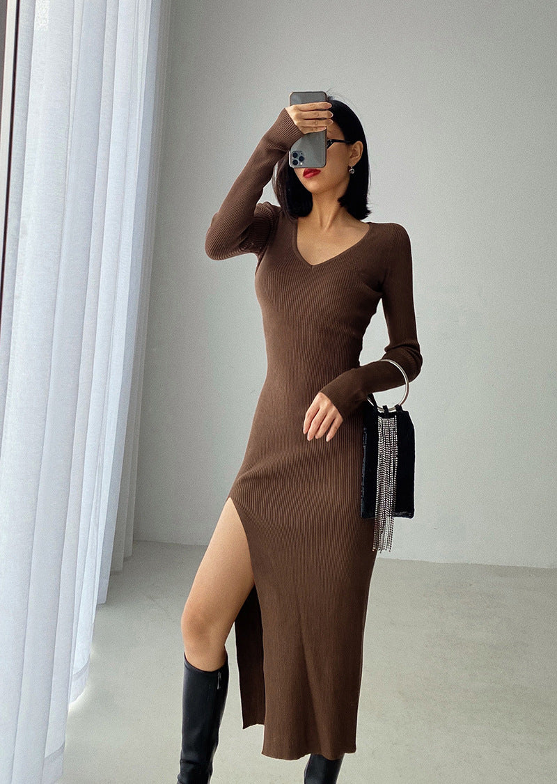 Knitted Slim Fit Pencil Dress