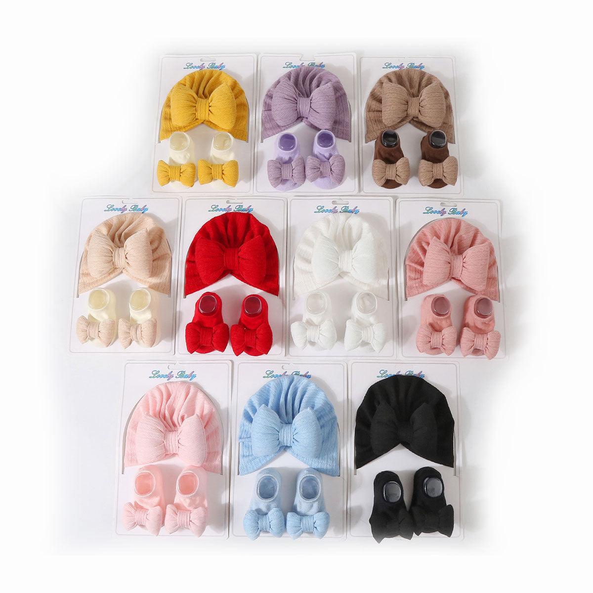 Newborn Knitted Hat & Socks Set
