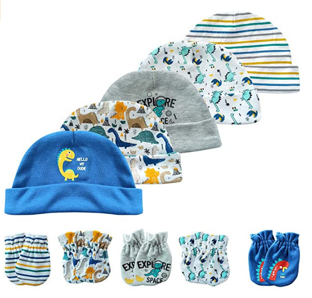 Kiddiezoom Newborn Hat & Gloves Set