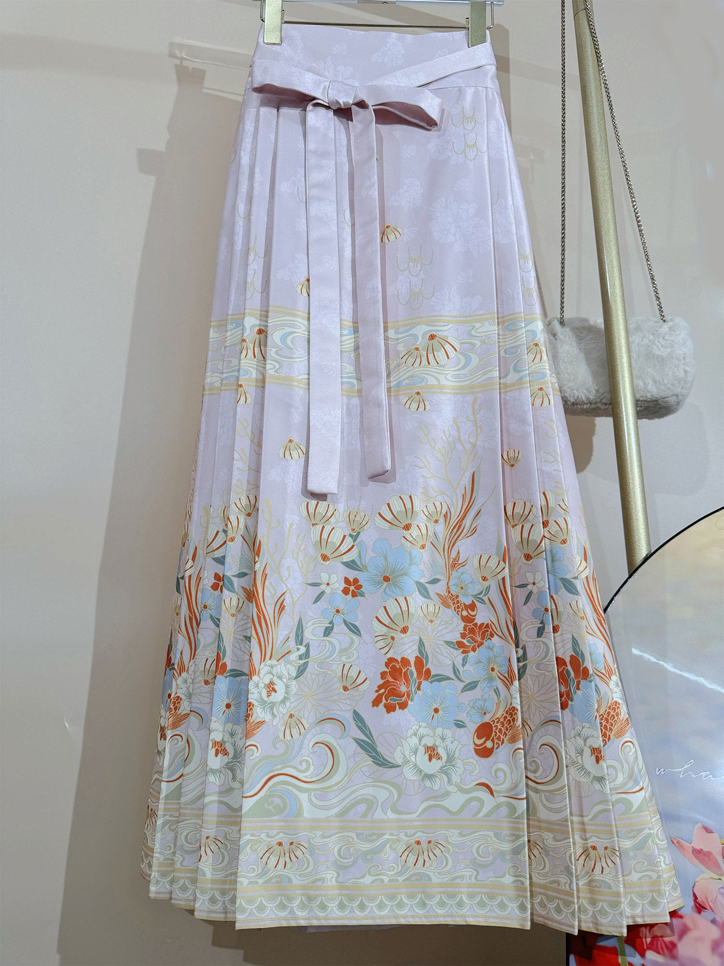 Moonlight Pleated Hanfu Skirt