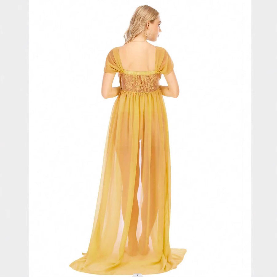 Elegant Maternity Photoshoot Dress