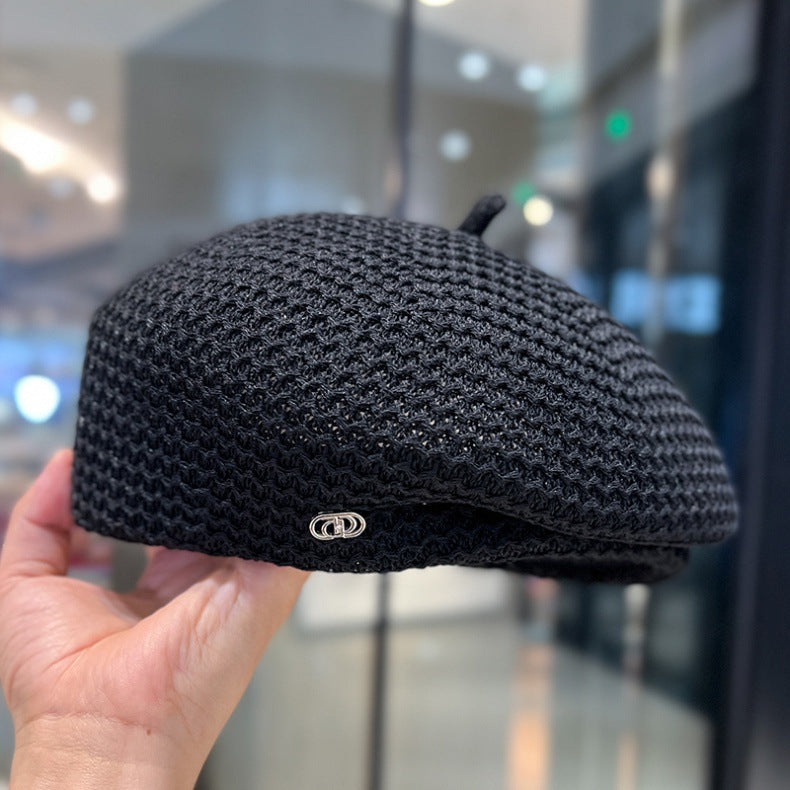 Japanese Designer Pleated Beret Hat for Women