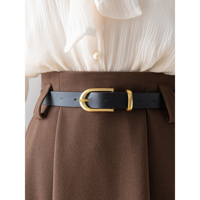 High-Waisted Tailored Skirt