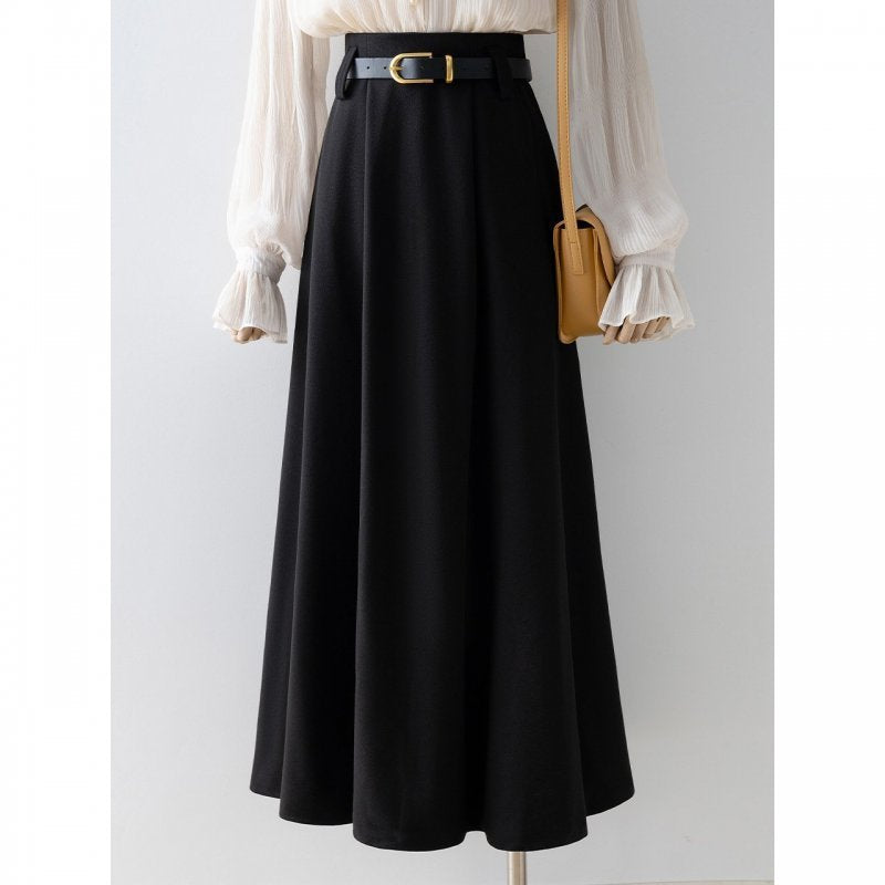 High-Waisted Tailored Skirt