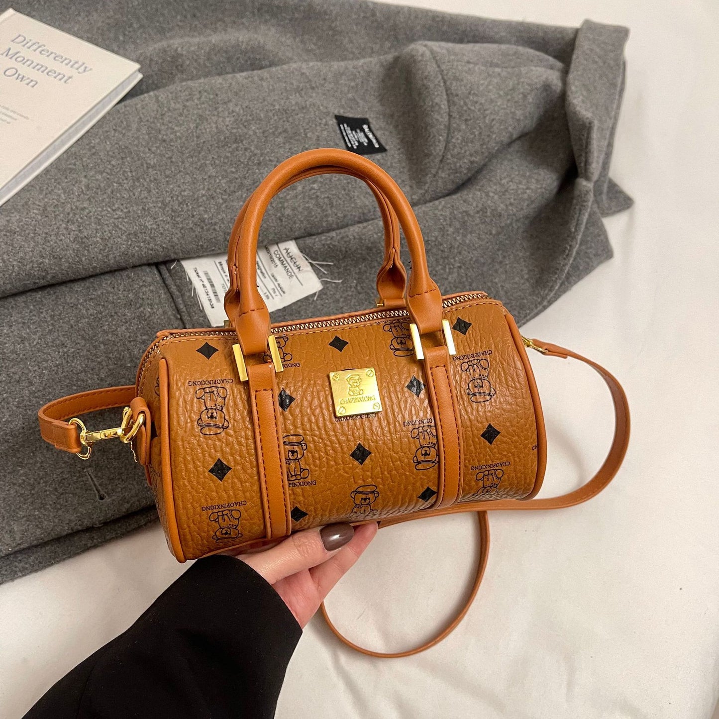 Designer Woven Denim Handbag