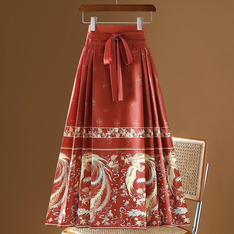 Moonlight Pleated Hanfu Skirt