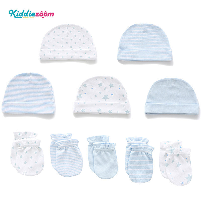 Kiddiezoom Newborn Hat & Gloves Set