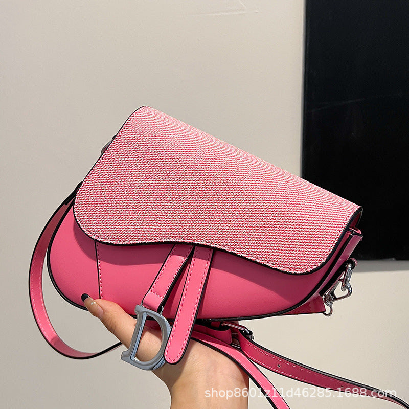 Designer-Inspired Saddle Shoulder Bag