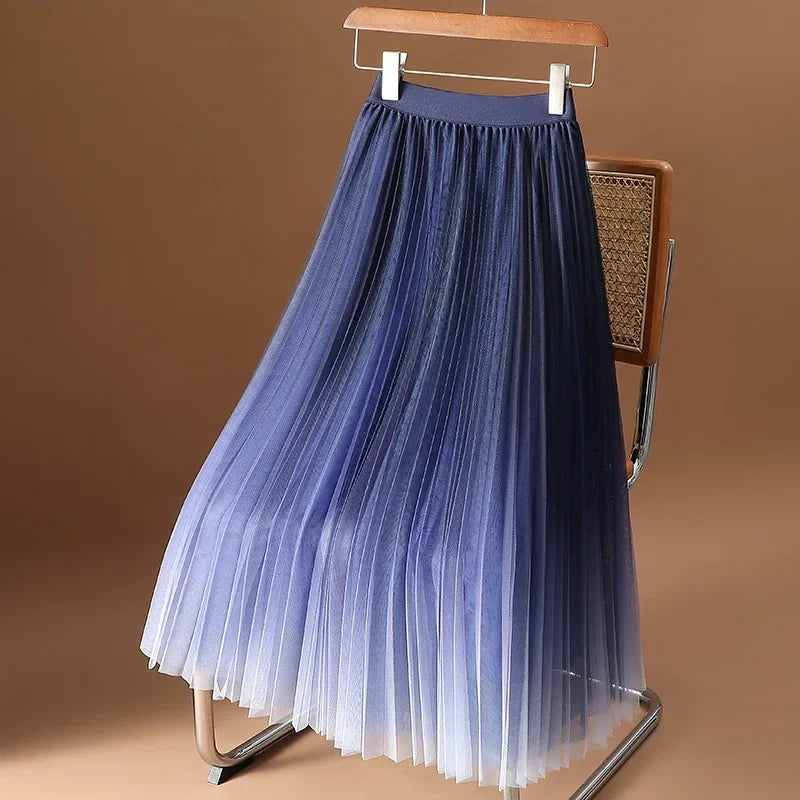 Ombre Mesh Skirt