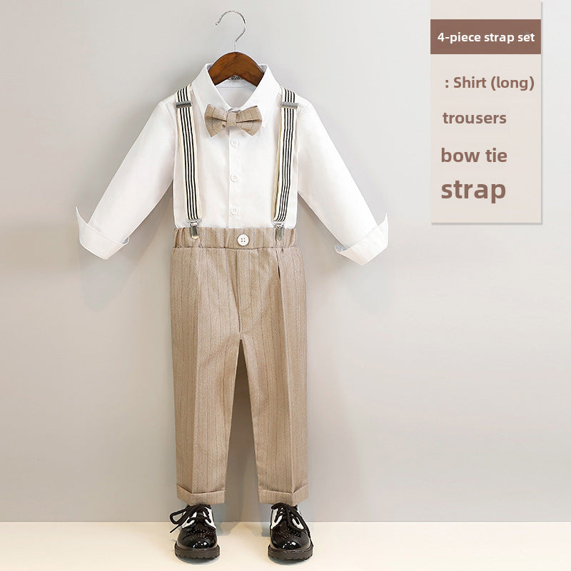 Junior Gentleman's Suspenders & Vest Set