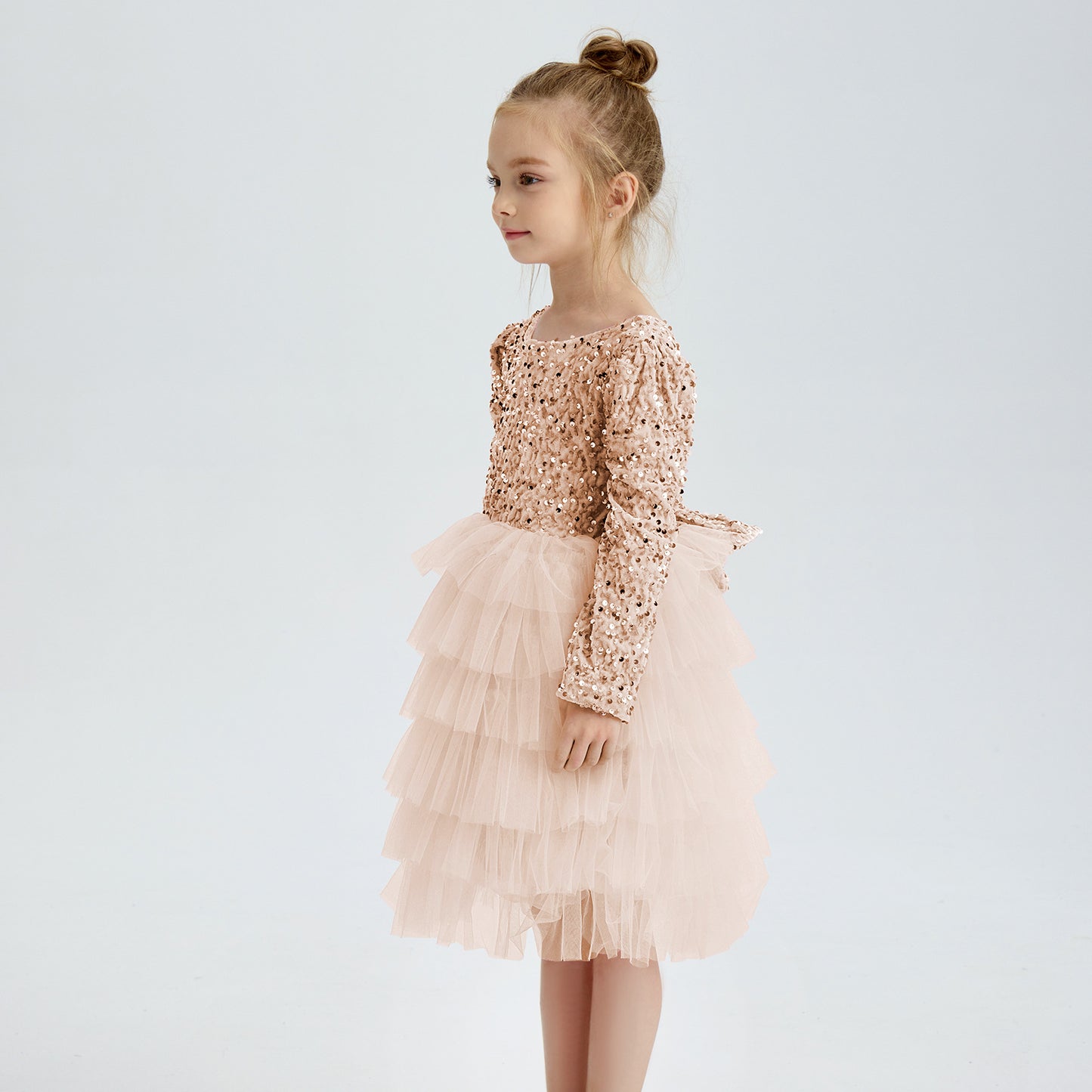 Elegant Tiered Sequin Dress
