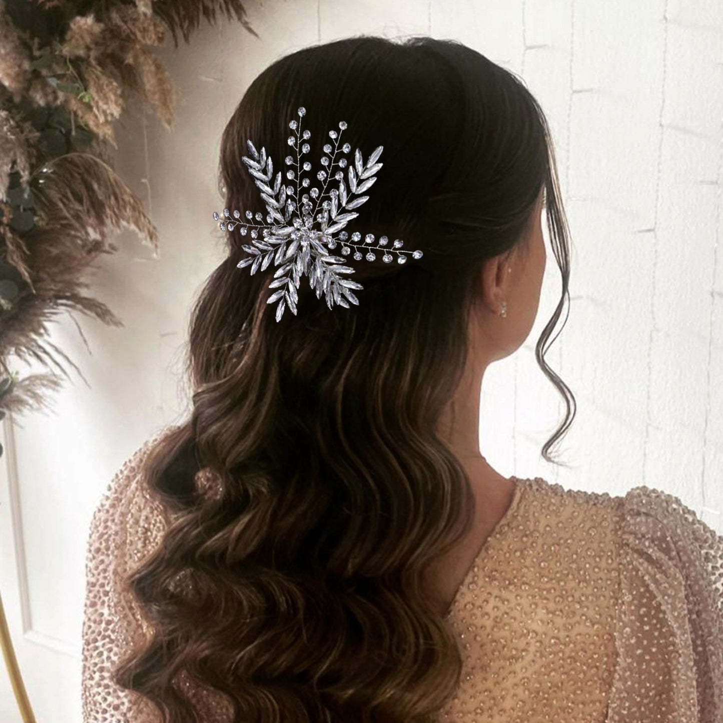 Rhinestone bridal Hairpin pan wedding dress hair accessories