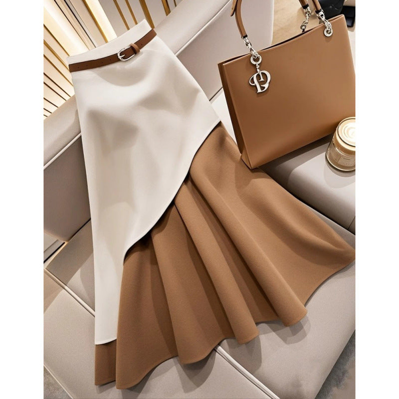 High-Waisted Slim Skirt