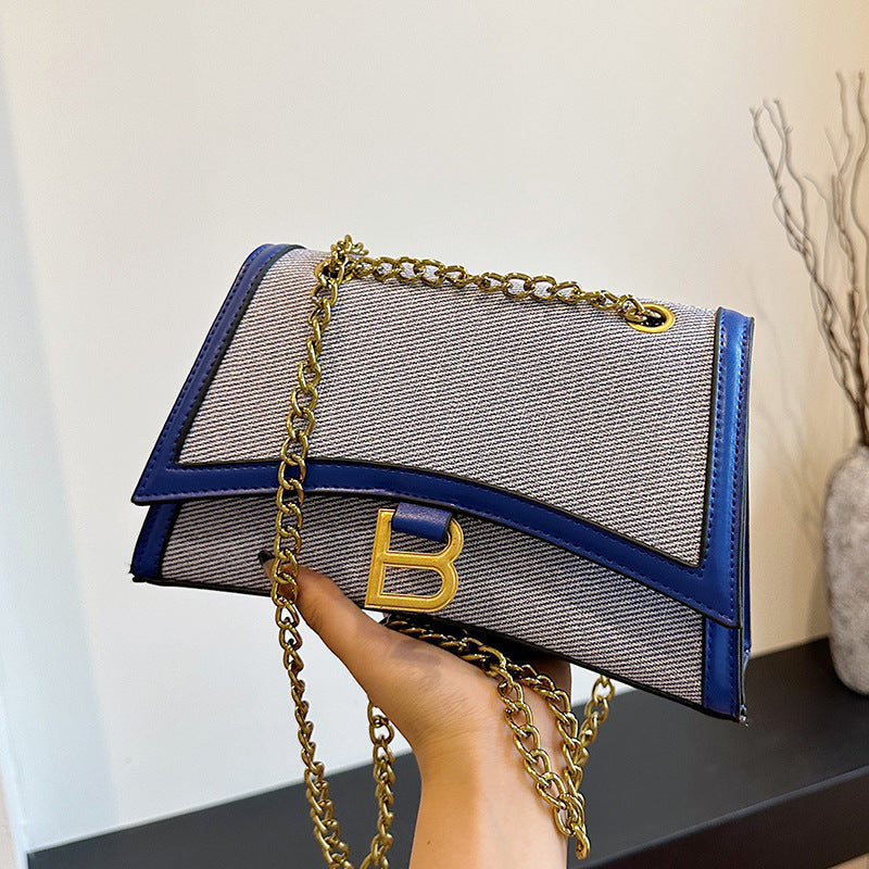 Designer Hourglass Shoulder Bag