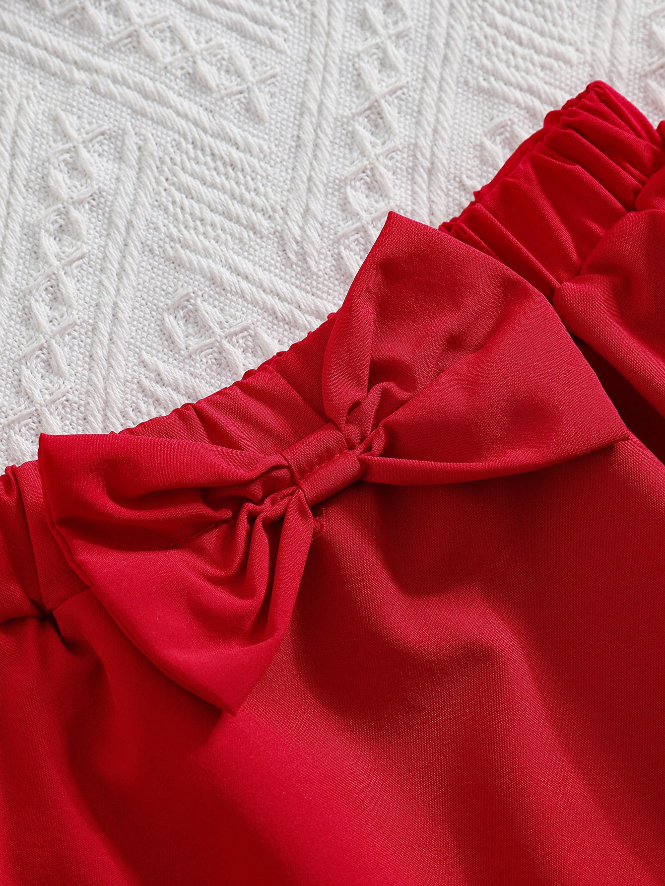 Red Cake Skirt Set