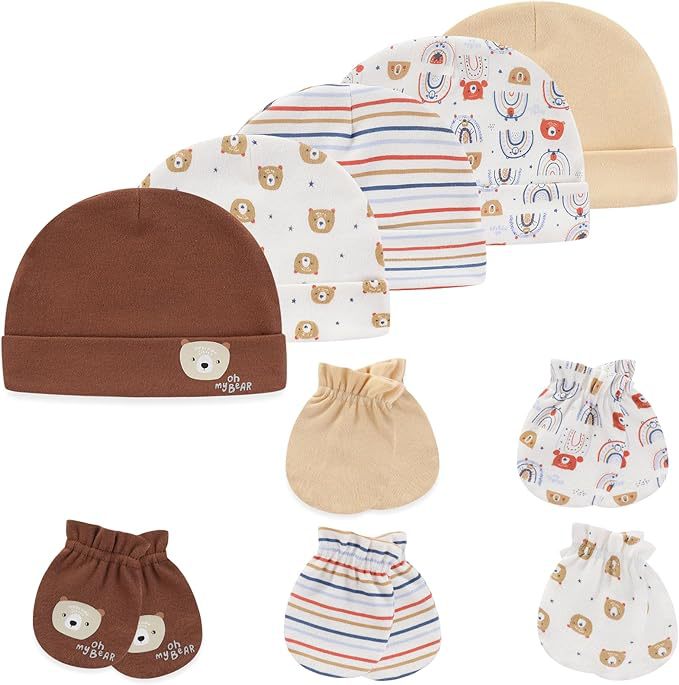 Kiddiezoom Newborn Hat & Gloves Set