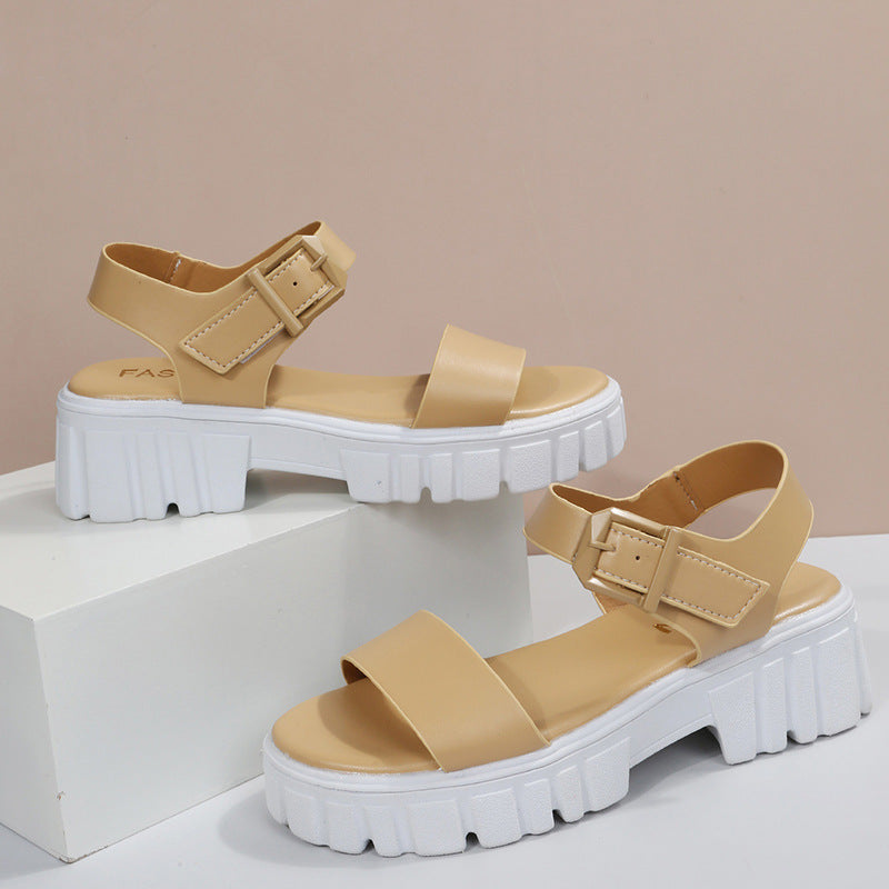 Solid color plus size women's shoes